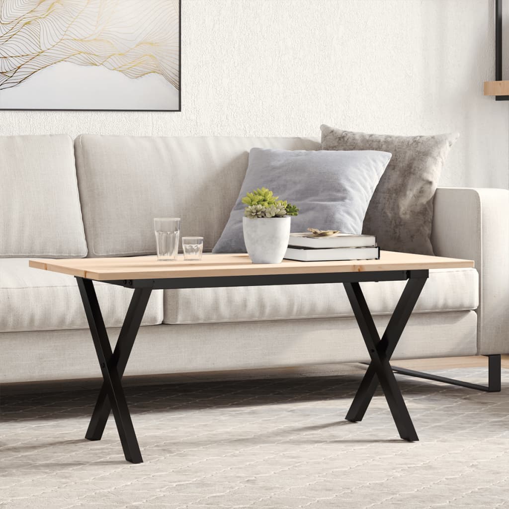 vidaXL Sohvapöytä X-runko 100x50x45 cm