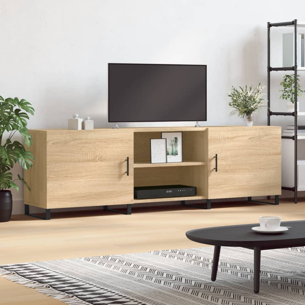 vidaXL TV-taso Sonoma-tammi 150x30x50 cm tekninen puu